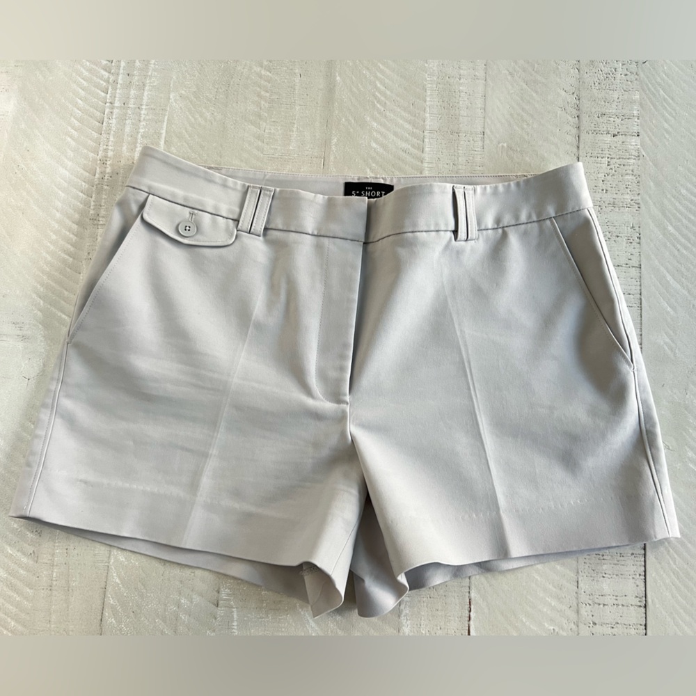 White House Black Market Light Gray Dress Shorts